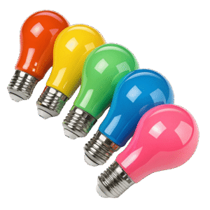 Colored bulb-A19 pc